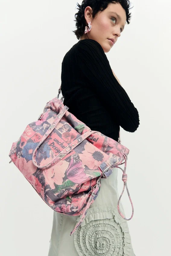 Denim-Collage-Tasche Denim-Collage-Tasche