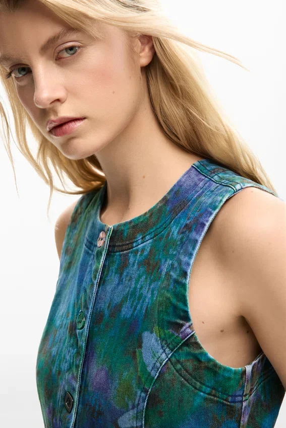 Denim-Gartenkleid Denim-Gartenkleid
