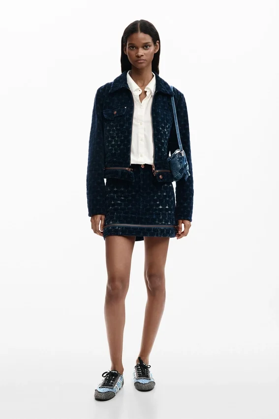 Denim-Jacquard-Röcke Denim-Jacquard-Röcke