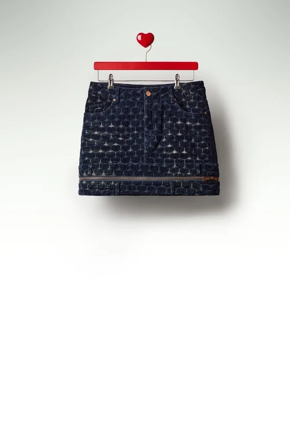 Denim-Jacquard-Röcke Denim-Jacquard-Röcke