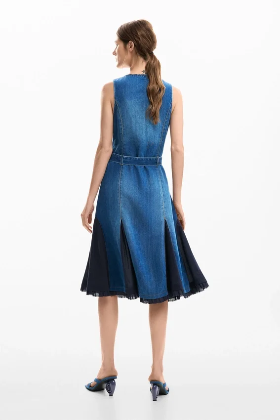 Denim-Midi-Kleid Denim-Midi-Kleid