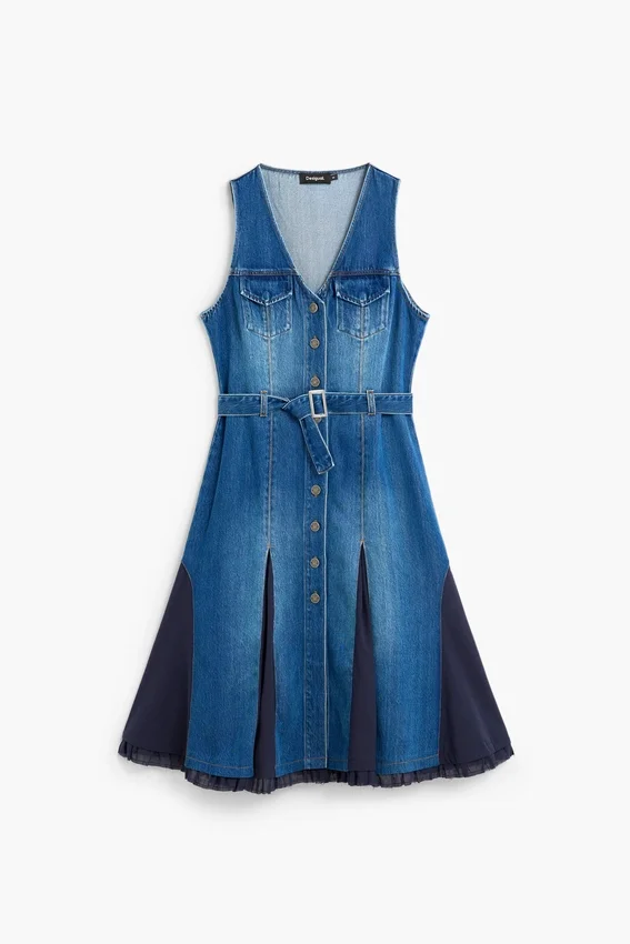 Denim-Midi-Kleid Denim-Midi-Kleid