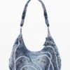Denim-Tasche mit Schnallen Denim-Tasche mit Schnallen