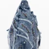 Denim-Tasche mit Schnallen Denim-Tasche mit Schnallen