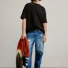 Details zum einfarbigen T-Shirt Details zum einfarbigen T-Shirt