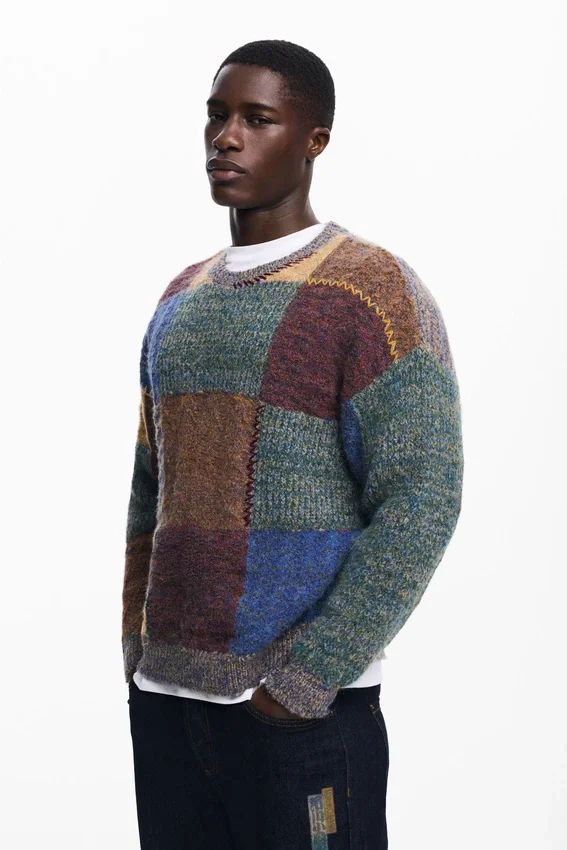 Dicker Patchwork-Pullover Dicker Patchwork-Pullover