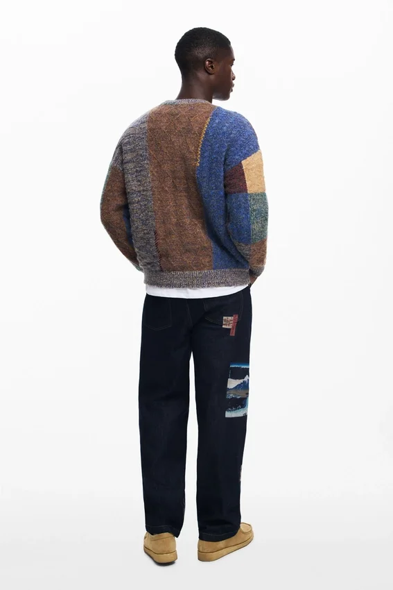 Dicker Patchwork-Pullover Dicker Patchwork-Pullover
