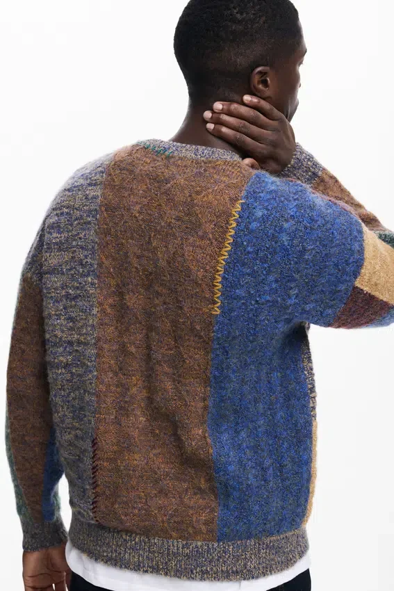 Dicker Patchwork-Pullover Dicker Patchwork-Pullover