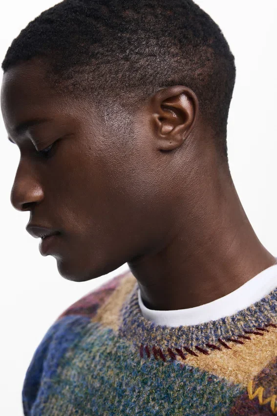 Dicker Patchwork-Pullover Dicker Patchwork-Pullover