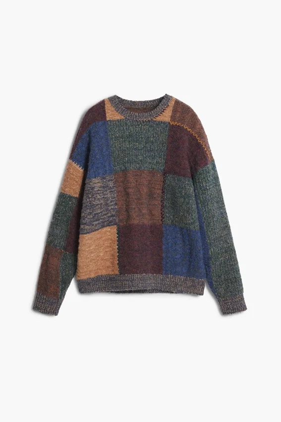 Dicker Patchwork-Pullover Dicker Patchwork-Pullover