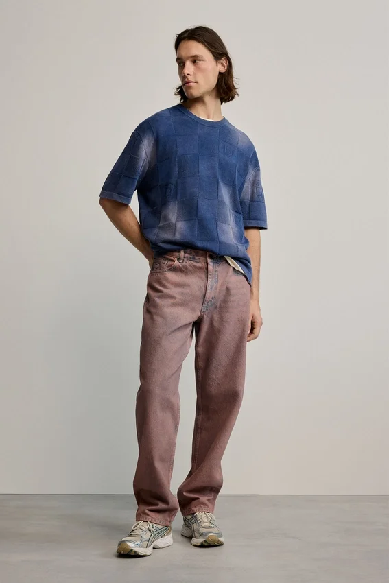 Einfarbige Jeans-Hose Einfarbige Jeans-Hose