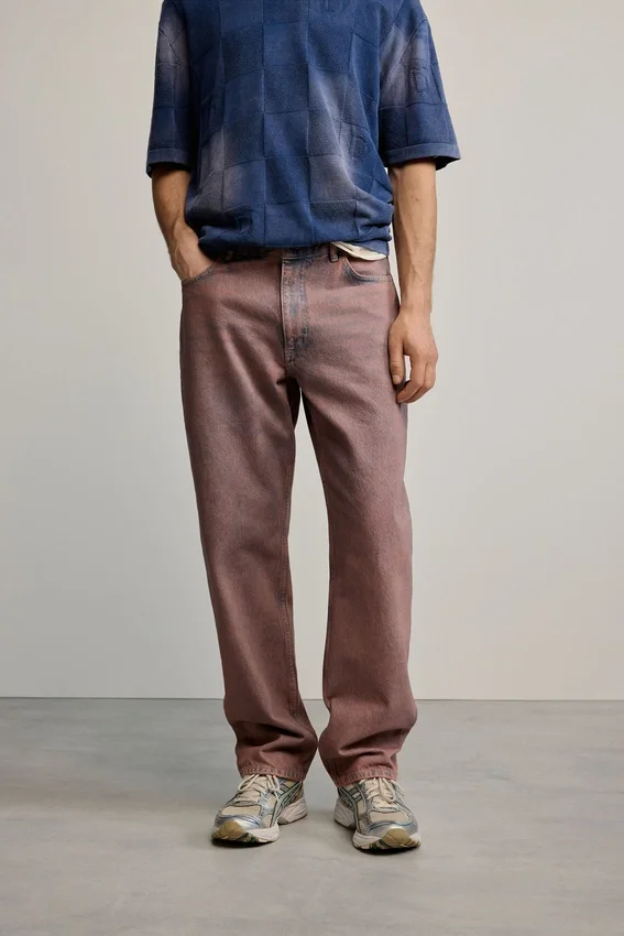 Einfarbige Jeans-Hose Einfarbige Jeans-Hose