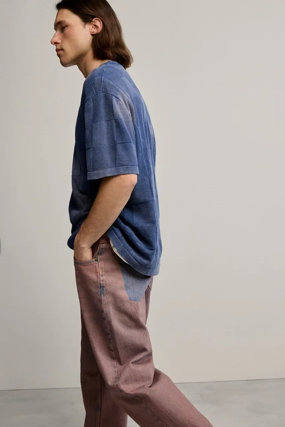 Einfarbige Jeans-Hose Einfarbige Jeans-Hose