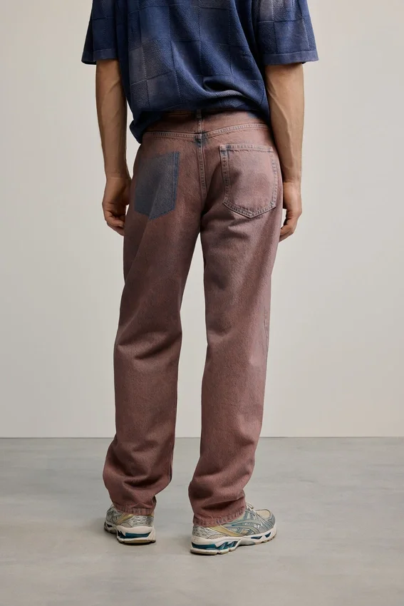 Einfarbige Jeans-Hose Einfarbige Jeans-Hose