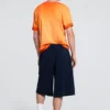 Einfarbige Strick-Bermuda-Shorts Einfarbige Strick-Bermuda-Shorts