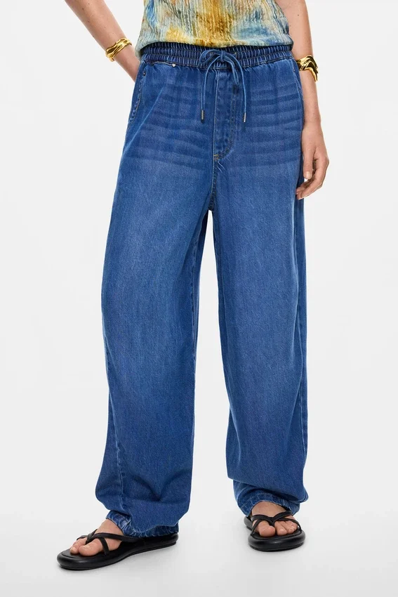 Elastische lange Jeans-Hose Elastische lange Jeans-Hose