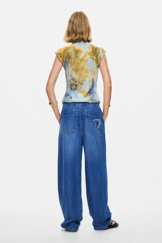 Elastische lange Jeans-Hose Elastische lange Jeans-Hose
