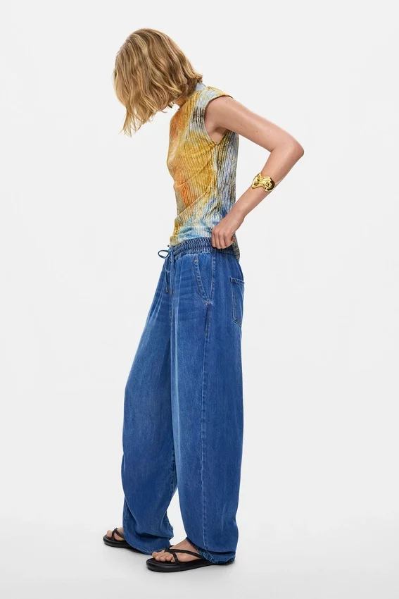 Elastische lange Jeans-Hose Elastische lange Jeans-Hose