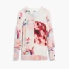 Feinstrick-Pullover mit Collage-Print Feinstrick-Pullover mit Collage-Print