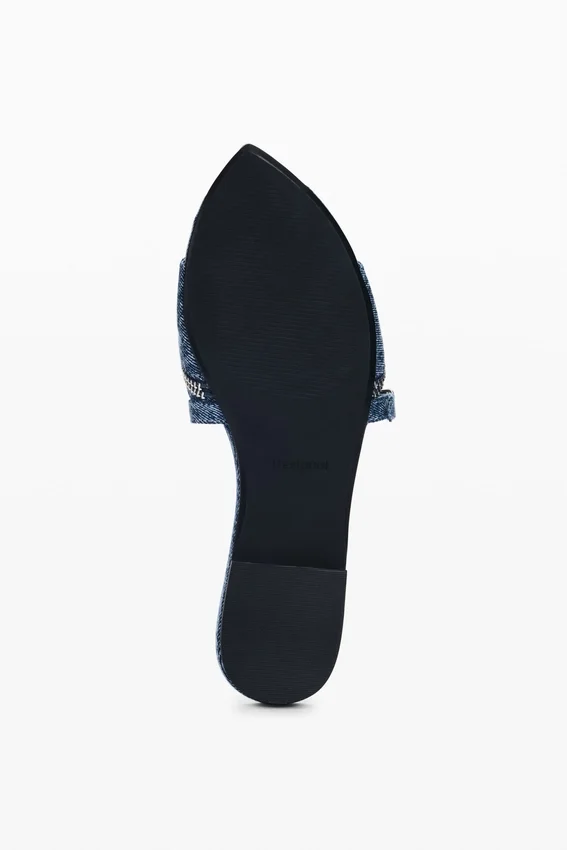 Flache Jeans-Sandale Flache Jeans-Sandale