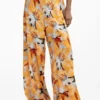 Fließende Hose mit Blumenmuster Fließende Hose mit Blumenmuster