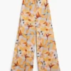 Fließende Hose mit Blumenmuster Fließende Hose mit Blumenmuster