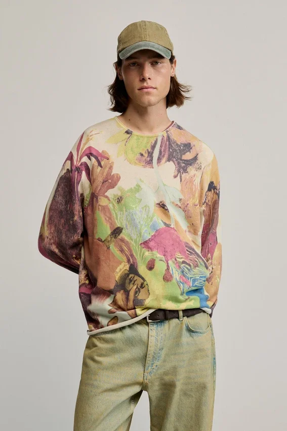 Gaugin-Pullover mit Print Gaugin-Pullover mit Print