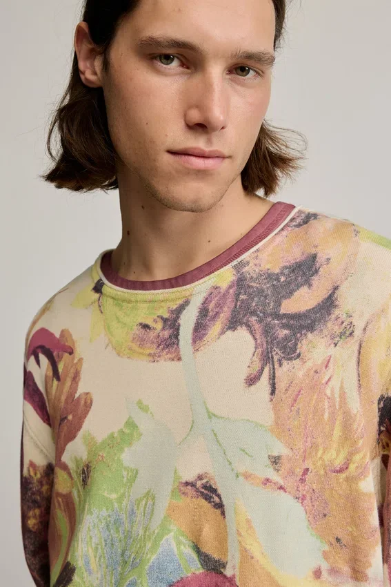 Gaugin-Pullover mit Print Gaugin-Pullover mit Print