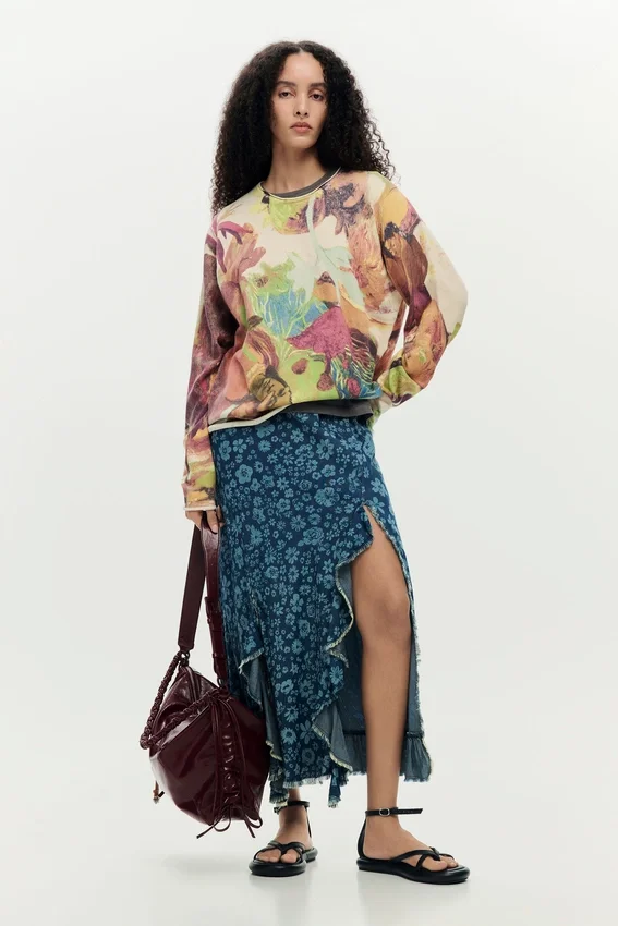 Gaugin-Pullover mit Print Gaugin-Pullover mit Print