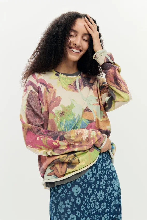 Gaugin-Pullover mit Print Gaugin-Pullover mit Print