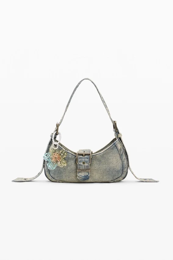 Gefärbte Denim-Tasche Gefärbte Denim-Tasche