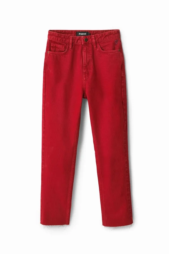 Gerade geschnittene, verkürzte Jeans Gerade geschnittene, verkürzte Jeans