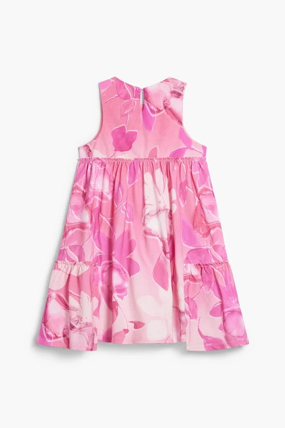 Gerafftes Blumenkleid Gerafftes Blumenkleid