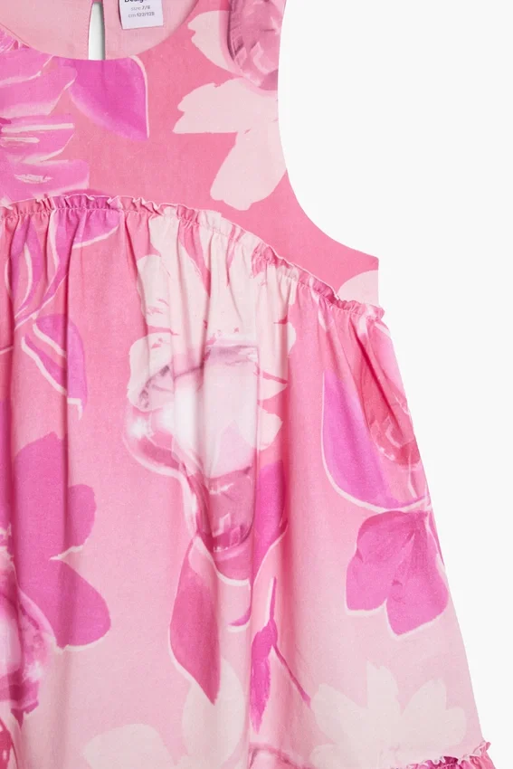Gerafftes Blumenkleid Gerafftes Blumenkleid