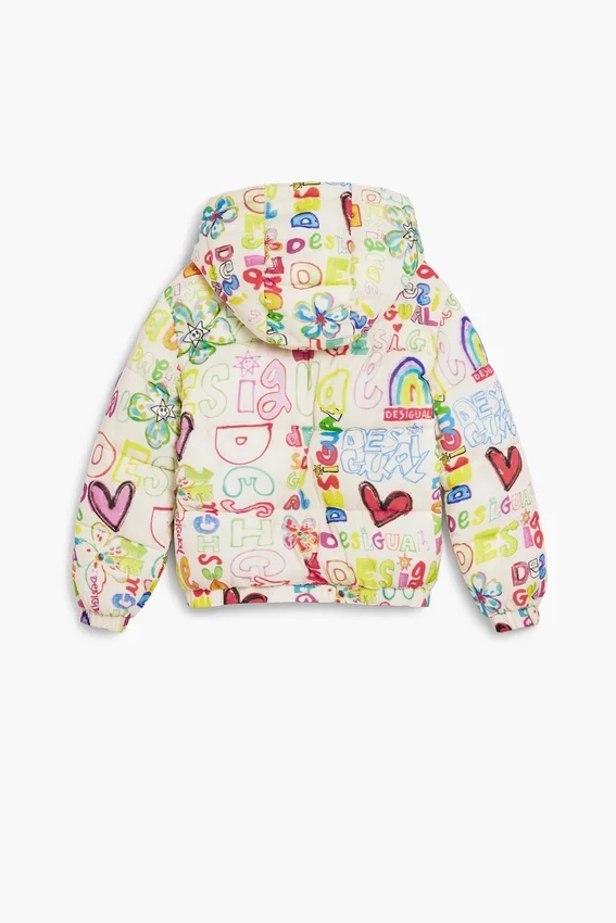 Gesteppte Jacke mit Schriftzug Gesteppte Jacke mit Schriftzug