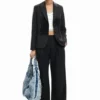 Gestreifter Patchwork-Blazer
