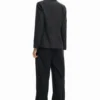 Gestreifter Patchwork-Blazer