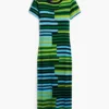Gestreiftes langes Kleid Gestreiftes langes Kleid