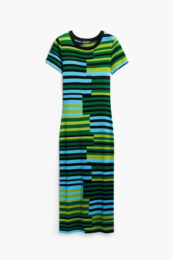 Gestreiftes langes Kleid Gestreiftes langes Kleid