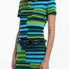Gestreiftes langes Kleid Gestreiftes langes Kleid