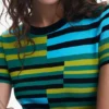 Gestreiftes langes Kleid Gestreiftes langes Kleid