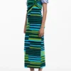Gestreiftes langes Kleid Gestreiftes langes Kleid