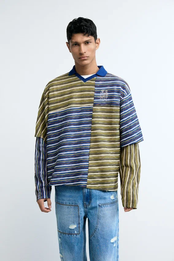 Gestreiftes T-Shirt Gestreiftes T-Shirt