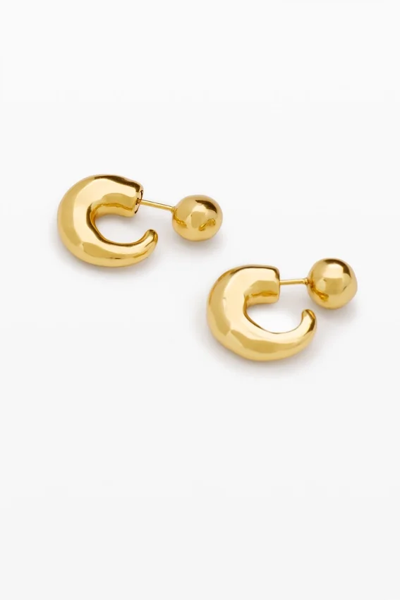 Goldene Ohrringe Zalio Goldene Ohrringe Zalio