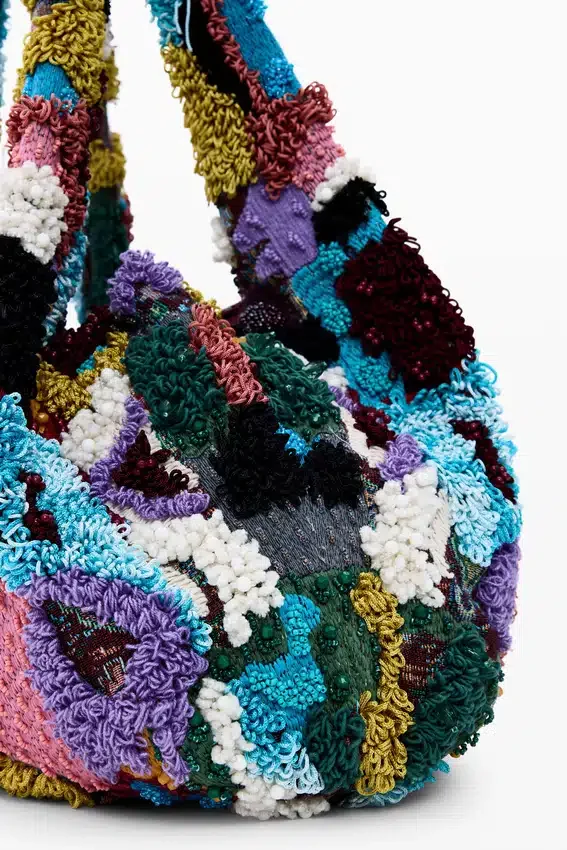 Große bestickte Tasche Große bestickte Tasche