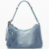 Große Denim-Charms-Tasche Große Denim-Charms-Tasche
