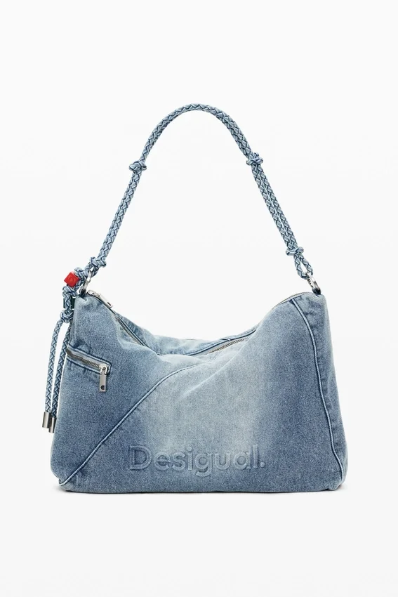 Große Denim-Charms-Tasche Große Denim-Charms-Tasche