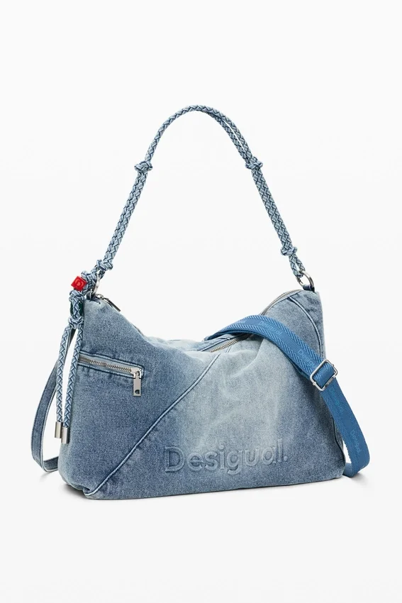 Große Denim-Charms-Tasche Große Denim-Charms-Tasche