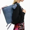 Große Denim-Herztasche Große Denim-Herztasche