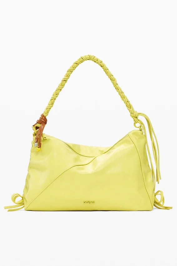 Große Tasche mit glänzender Schleife Große Tasche mit glänzender Schleife